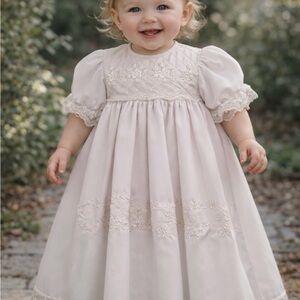 Beautiful White Baby Dress great for flower girl or baptism